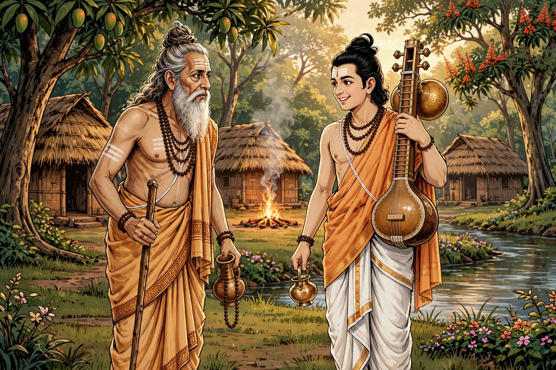 Narada summarizes the entire life and virtues of Sri Rama to Sage Valmiki